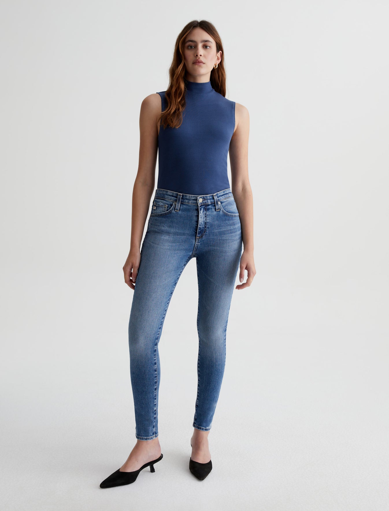 Edie Sleeveless Turtleneck|Slim Turtleneck